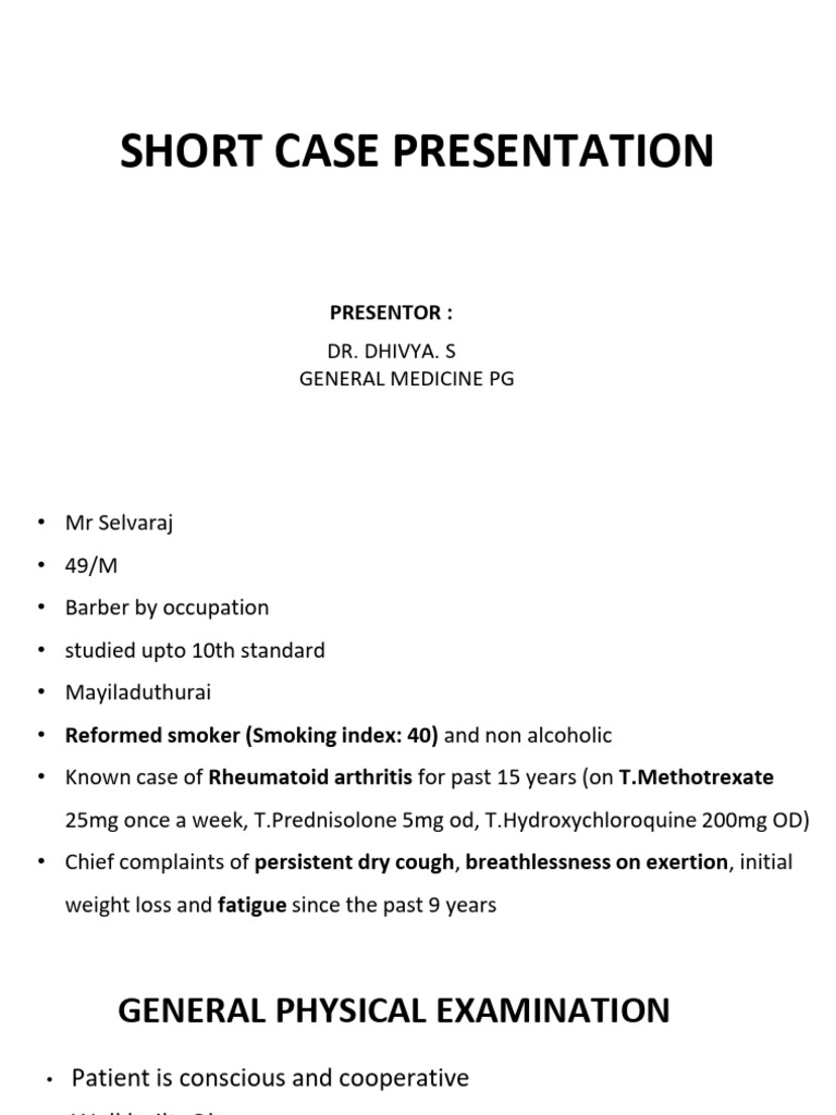 5.respiratory Case - ILD | PDF | Respiratory System | Thorax