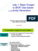 Case Study 1: Basic Oxygen Furnace (BOF) Gas Based Electricity Generation