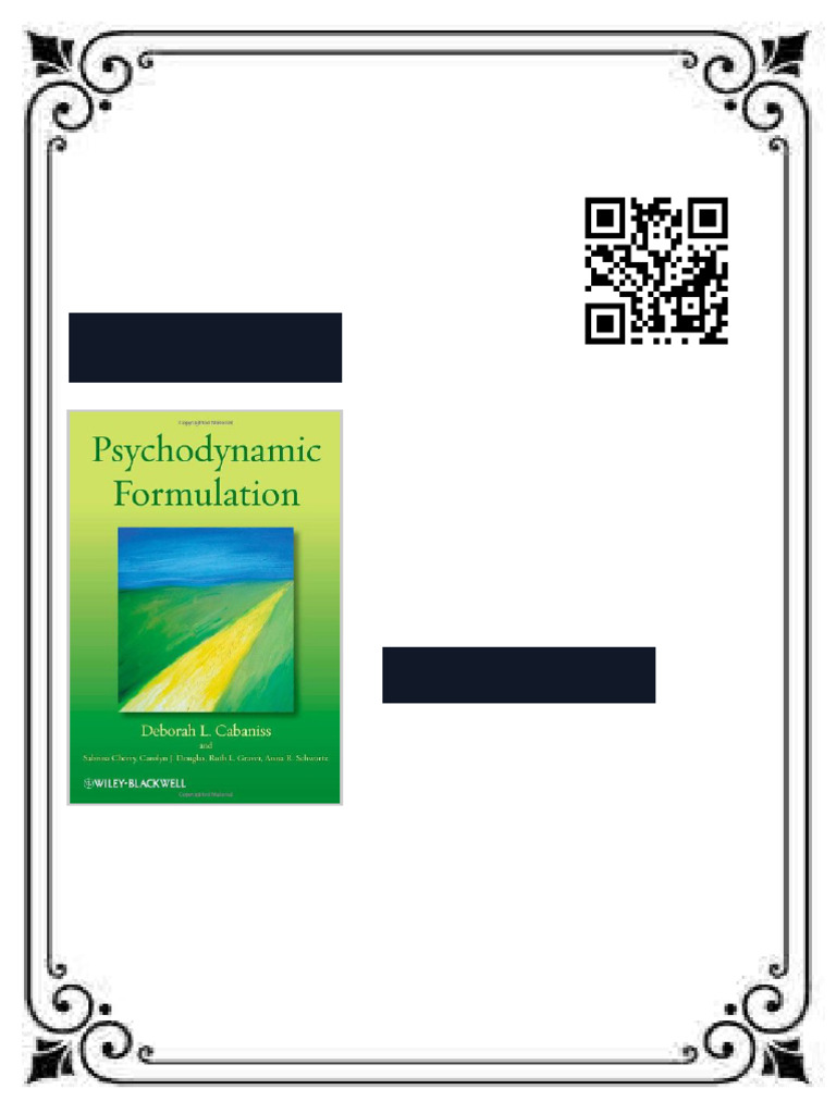 Psychodynamic Formulation 1st Edition Deborah L. Cabaniss Ebook All ...