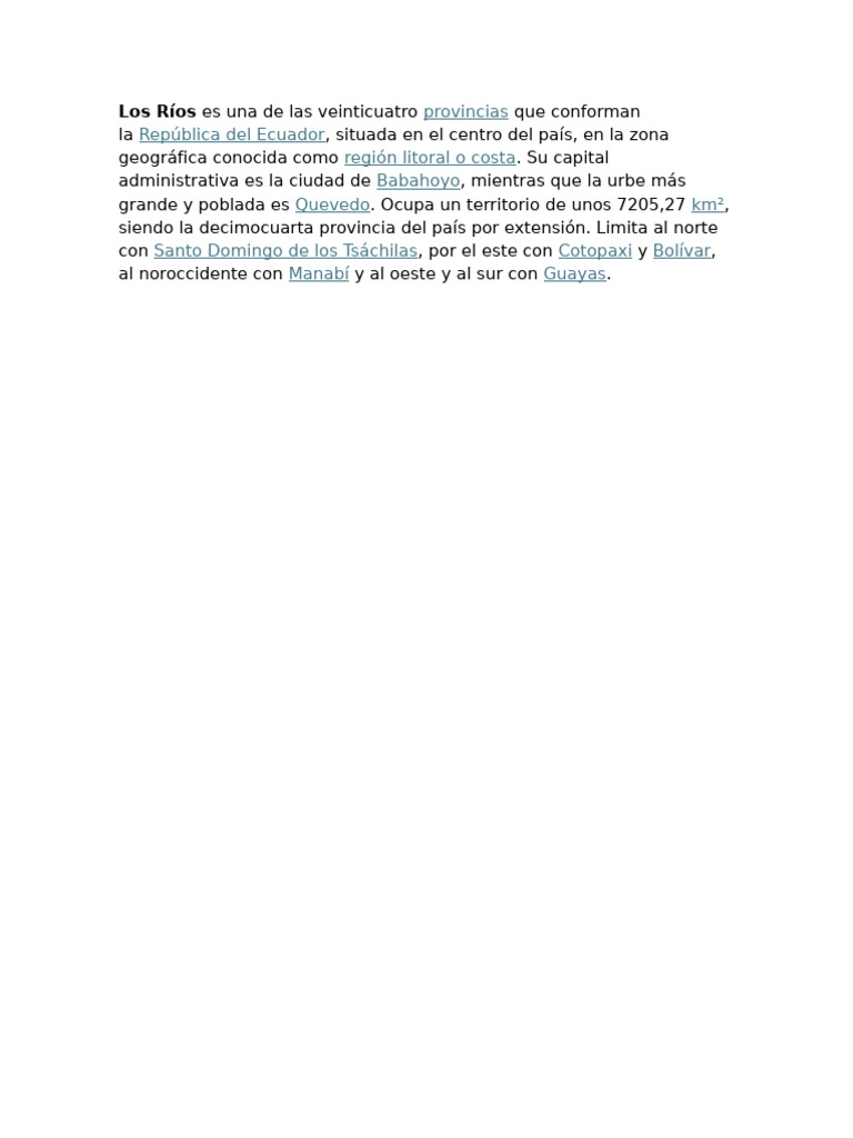 Los Rios y | PDF