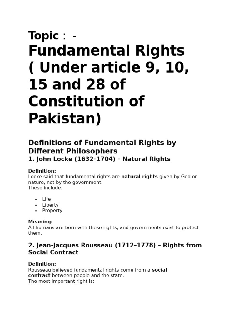 Assignment of Fundamental Rights | PDF | Arrest | Government