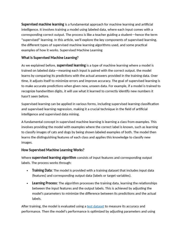 Supervised Machine Learning1 (AutoRecovered) | PDF | Support Vector ...