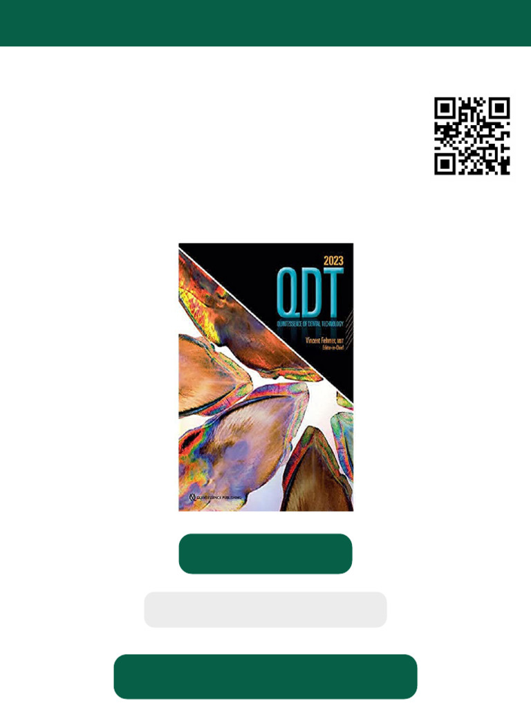 Quintessence of Dental Technology 2023 1st Edition Vincent Fehmer