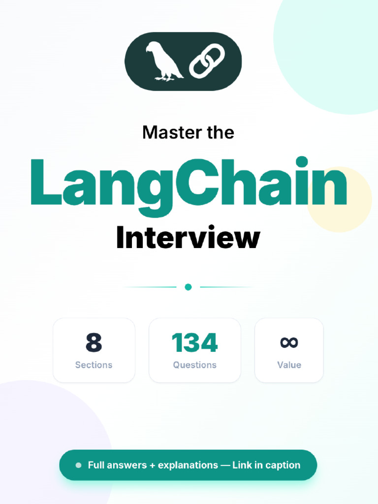 Must Know LangChain Interview Questions | PDF