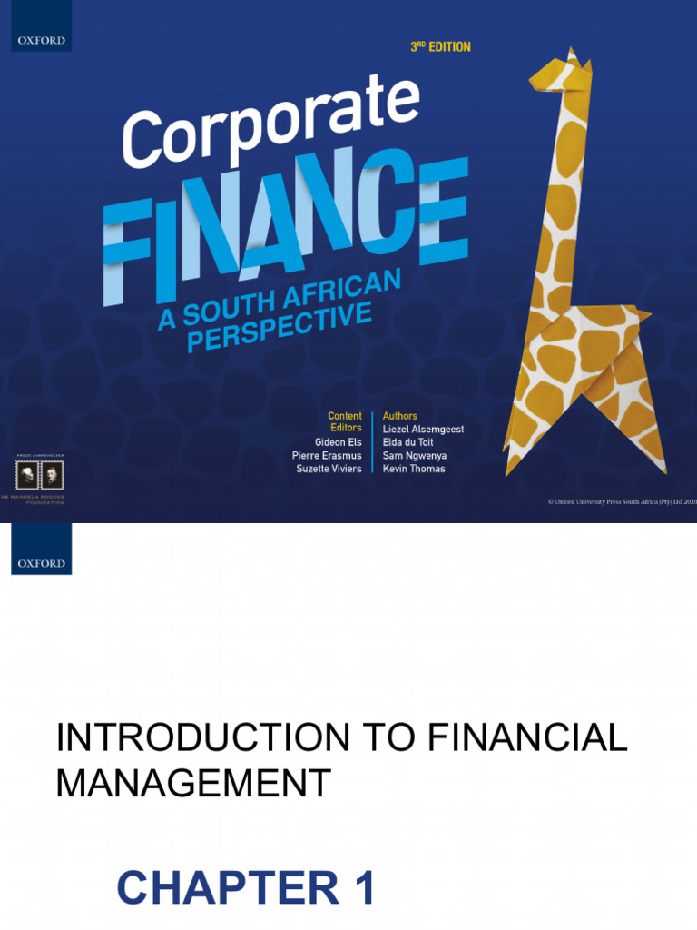 Chapter 1 - Introduction To Corporate Financial Management | PDF ...