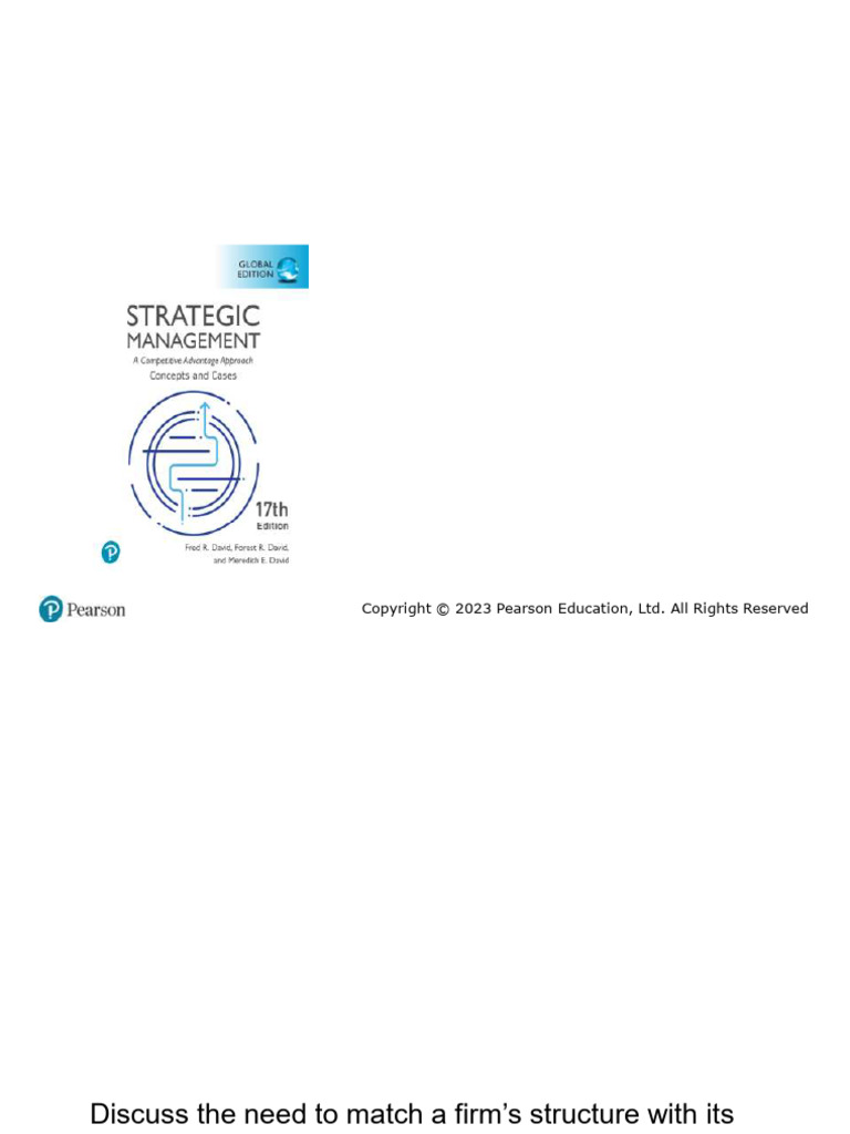 David Strategic Management 17e Accessible PowerPoint 07 | PDF | Policy ...