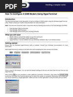 How To Configure GSM Modem Using Hyper Terminal