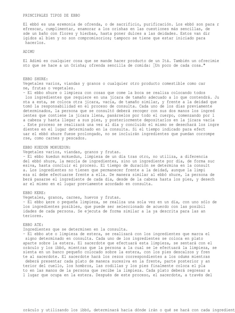 Tipos de Ebbo | PDF | Cocina, comidas y vino