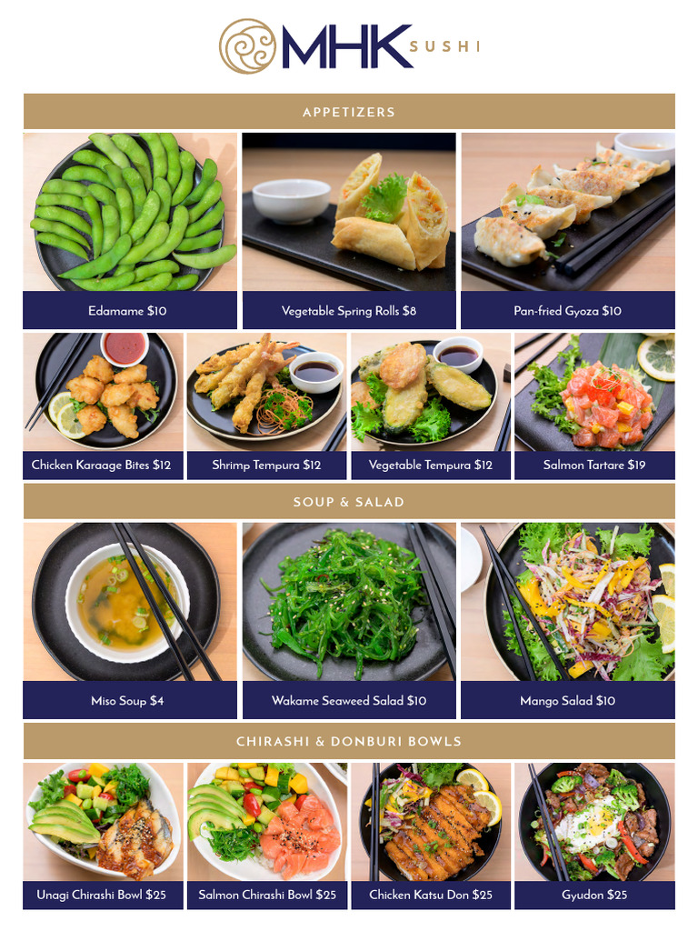MHKSushi Picture-Menu Digital | PDF