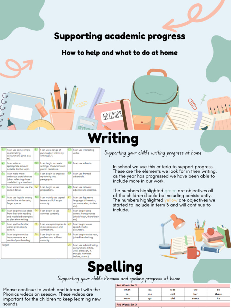 Supporting Academic Progress - Letter Home | PDF | Phonics | Reading ...