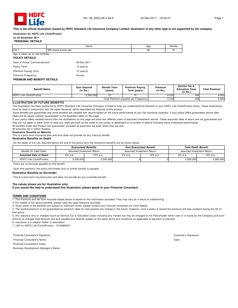 IllustrationForm S000000502723 | PDF | Life Insurance | Insurance