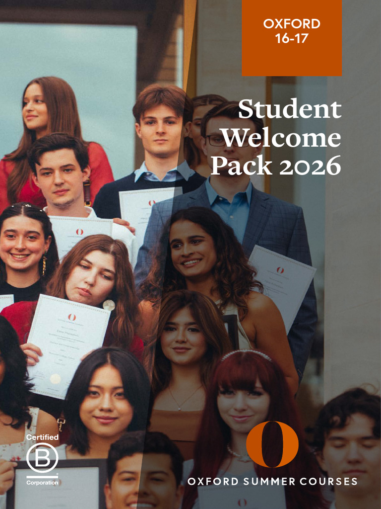 Student Welcome Pack 16-17 Oxford 2026 | PDF | Travel Visa