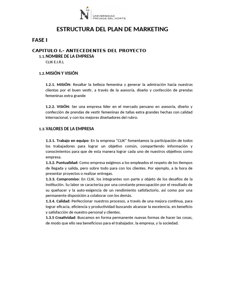 Plan de Marketing Imprimir | PDF | Business | Calidad (comercial)