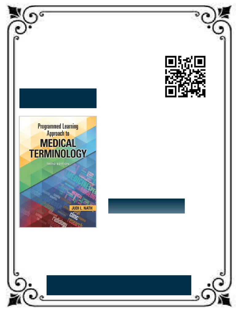 Programmed Learning Approach To Medical Terminology 3rd Edition Judi L ...
