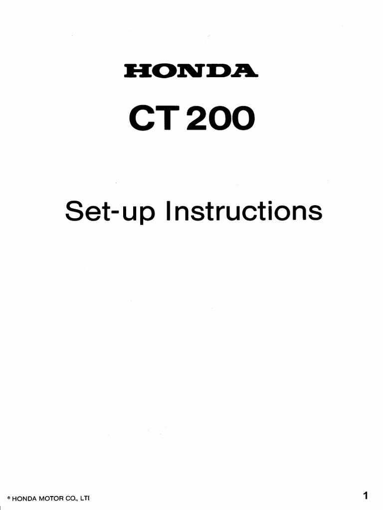 Ct 200 Setup | PDF