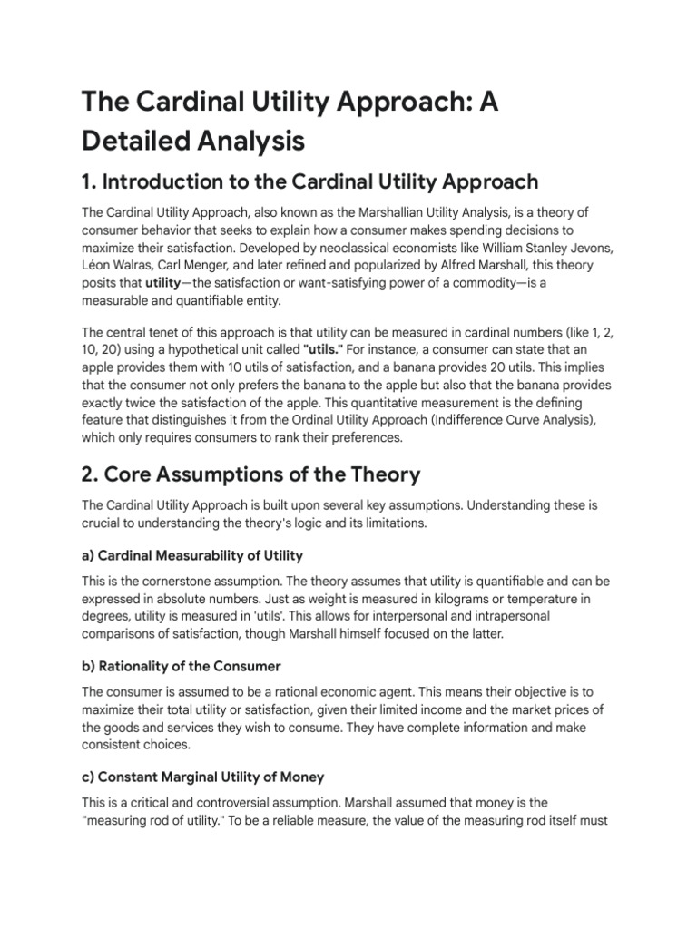 Cardinal Approach Explain in Very Detail, Dont Mi... | PDF | Utility ...