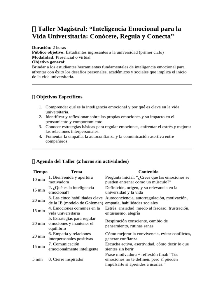 Sesión 5 | PDF | Las emociones | Inteligencia emocional