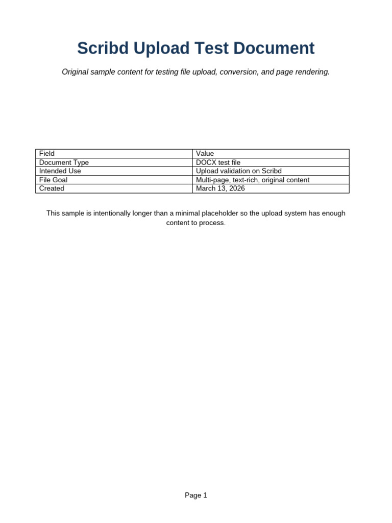Scribd Upload Test Document | PDF | Metadata | Page Layout
