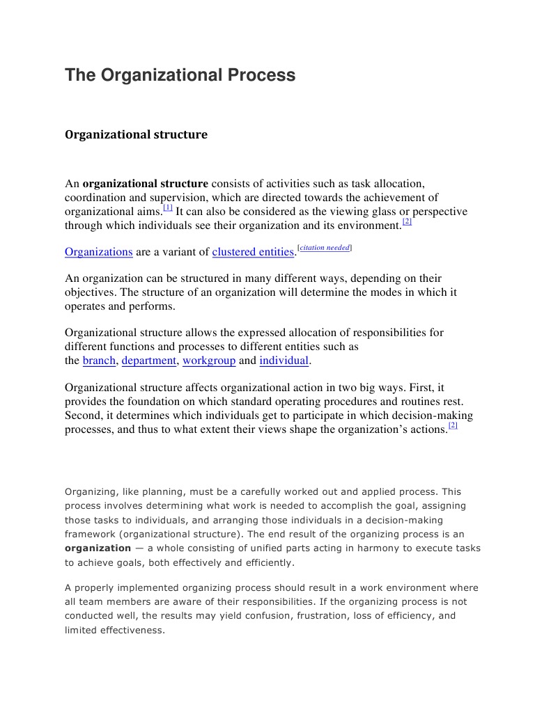 The Organizational Process | PDF | Partnership | Limited Liability Company
