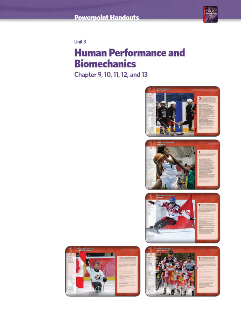 Unit 3 Kinesiology - SLIDESHOW - HANDOUTS - Human - Performance | PDF ...
