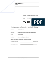 Manual para Auditoría del sistema WEB de control eficiencia de mailing