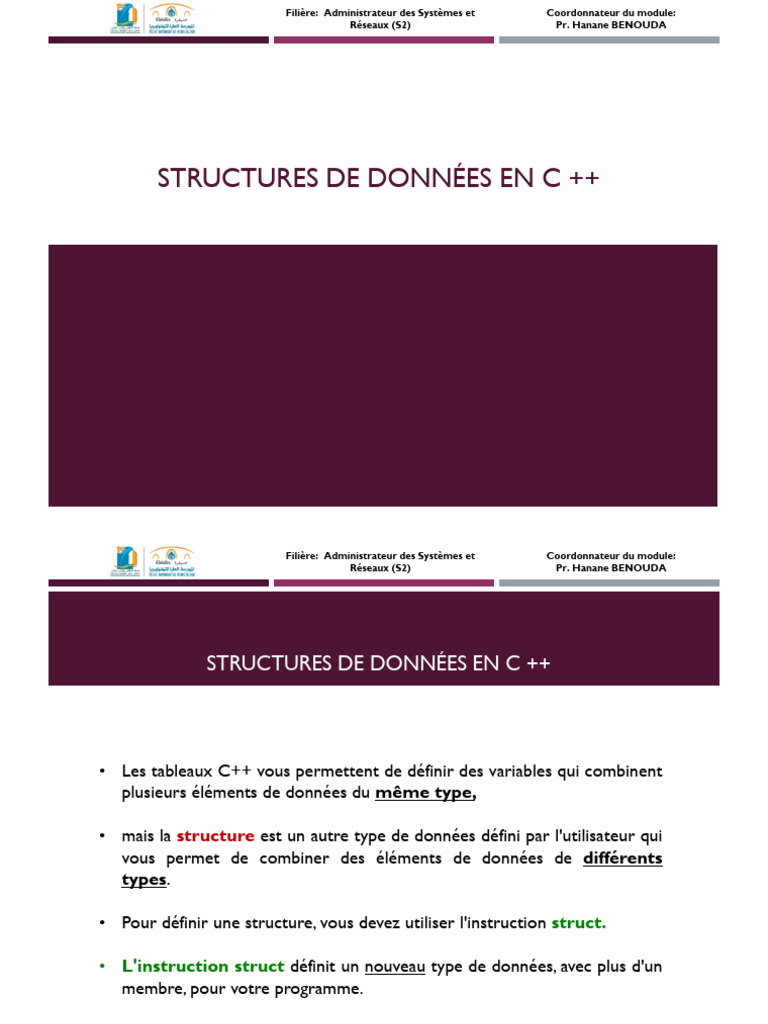 Structure de Données Partie2 Introduction | PDF | C ++ | Informatique