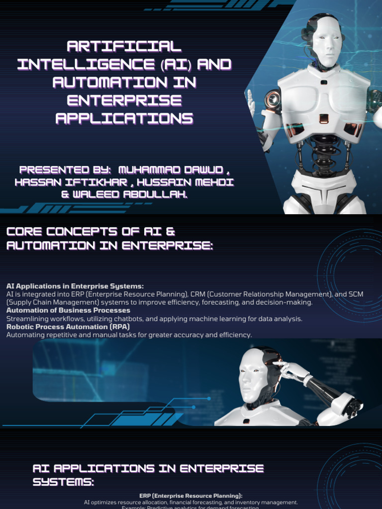 Artificial Intelligence (AI) and Automation in Enterprise Applications ...
