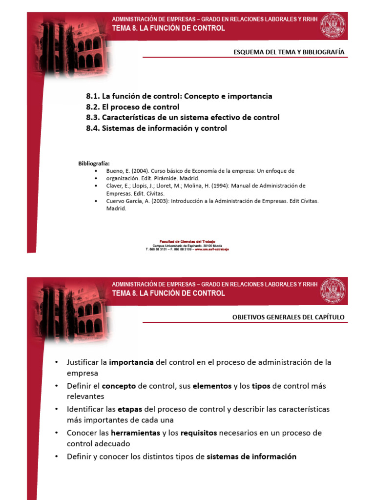 Tema 8. El control en la empresa_2019-2020 | PDF | Sistema de ...