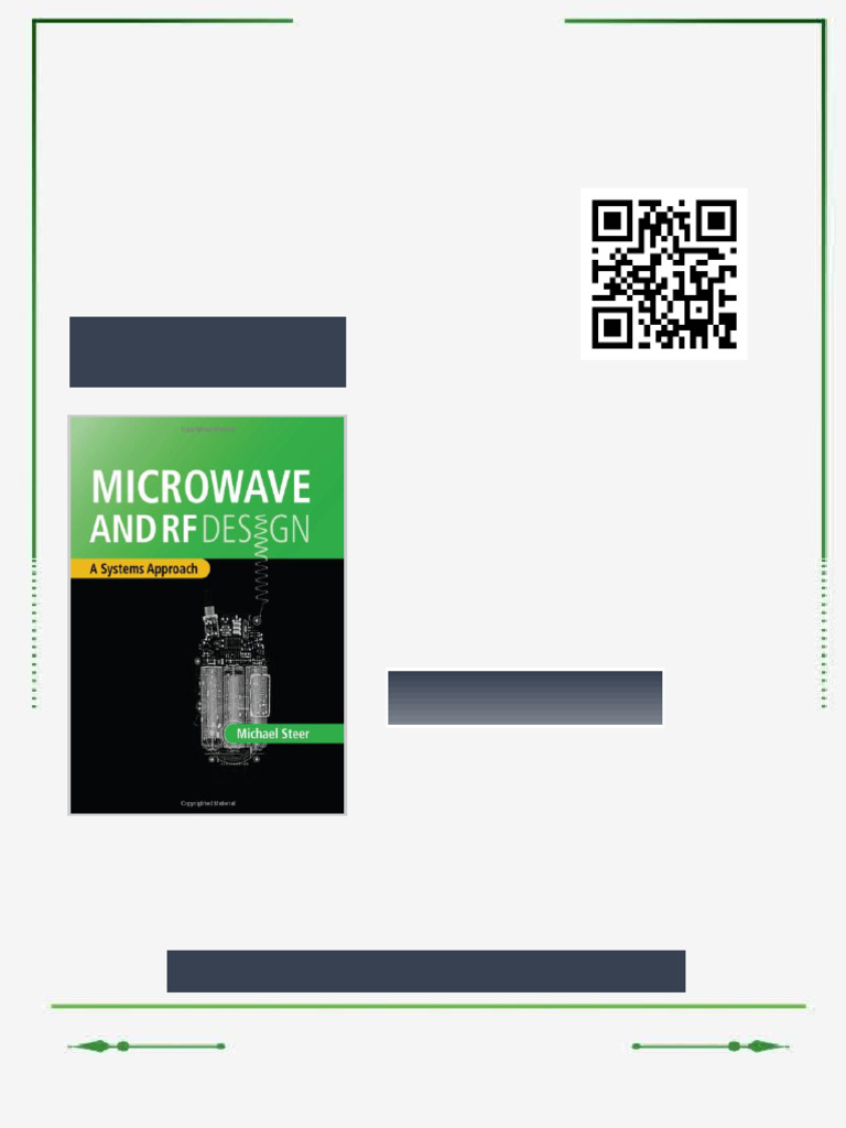 Microwave and RF Design A Systems Approach Michael Steer Ebook Seamless ...