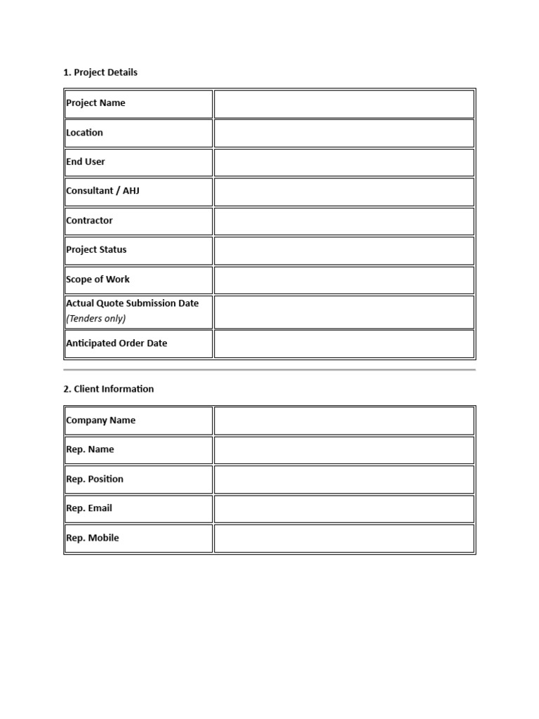 Project Information Form 3 | PDF