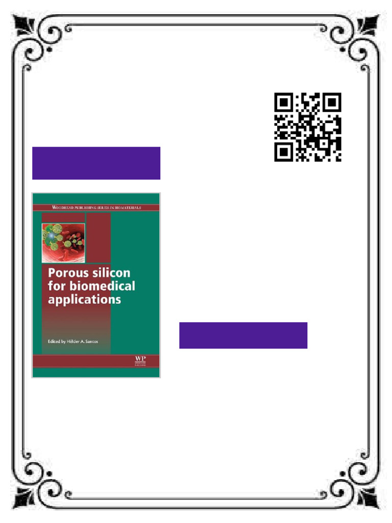 Porous Silicon For Biomedical Applications 1st Edition H.A. Santos (Eds ...