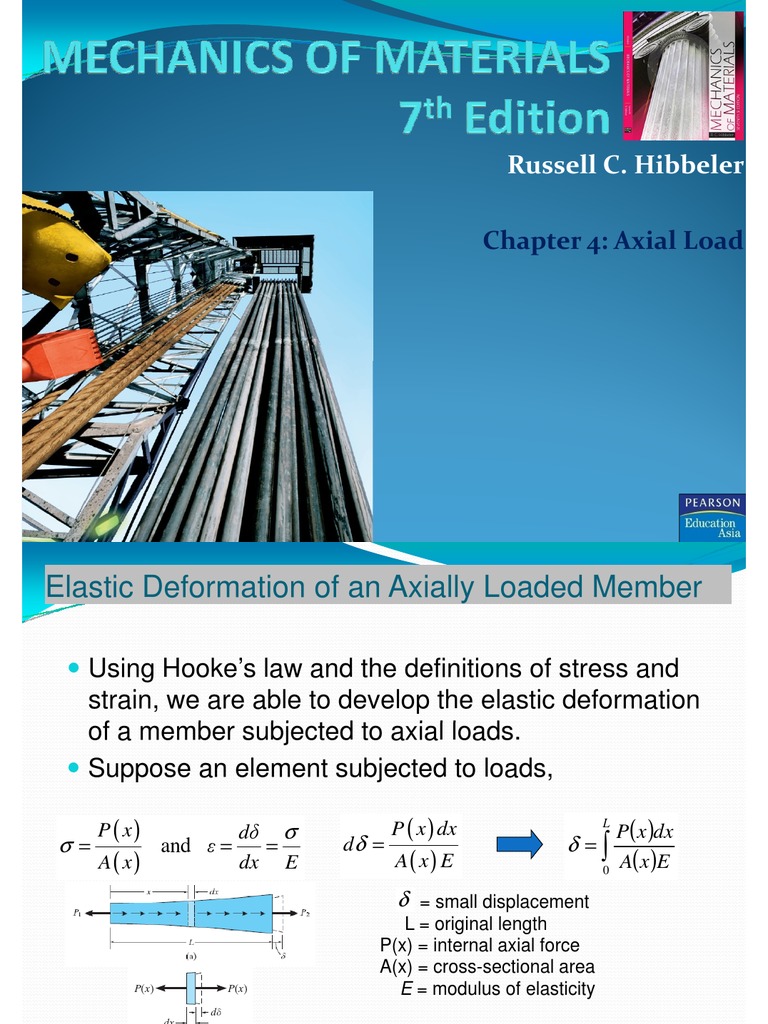 Mechanics of Materials, Ch01-Axial Load | PDF | Deformation (Mechanics ...