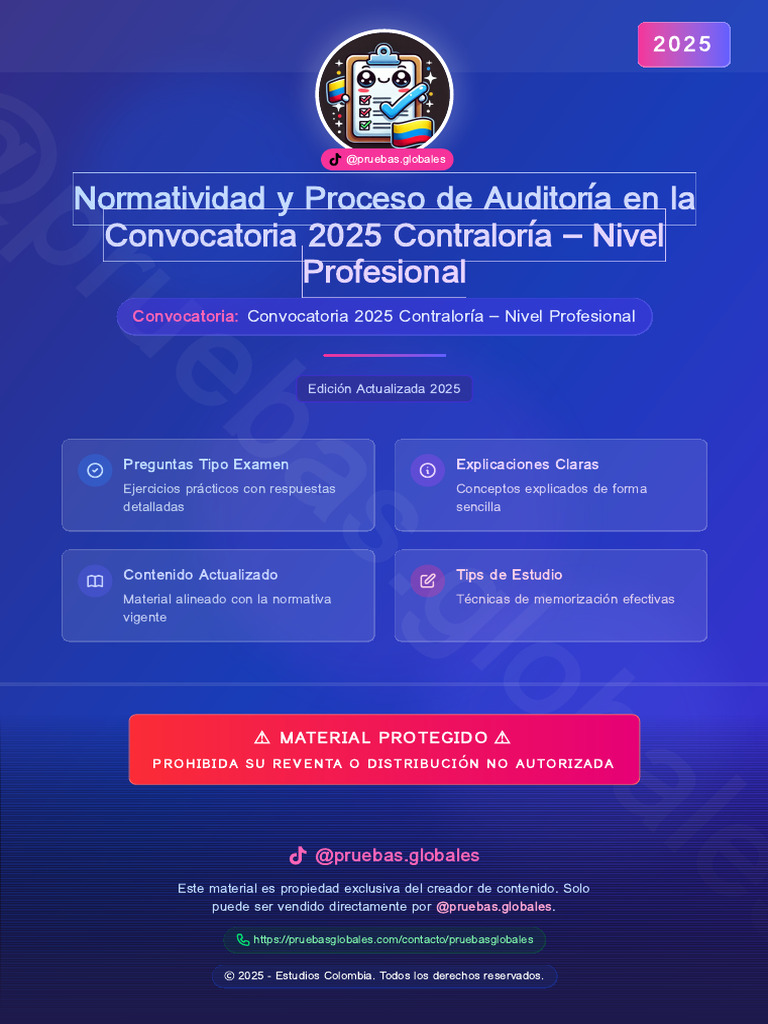 Normatividad y Proceso de Auditora en La Convocatoria 2025 Contralora ...