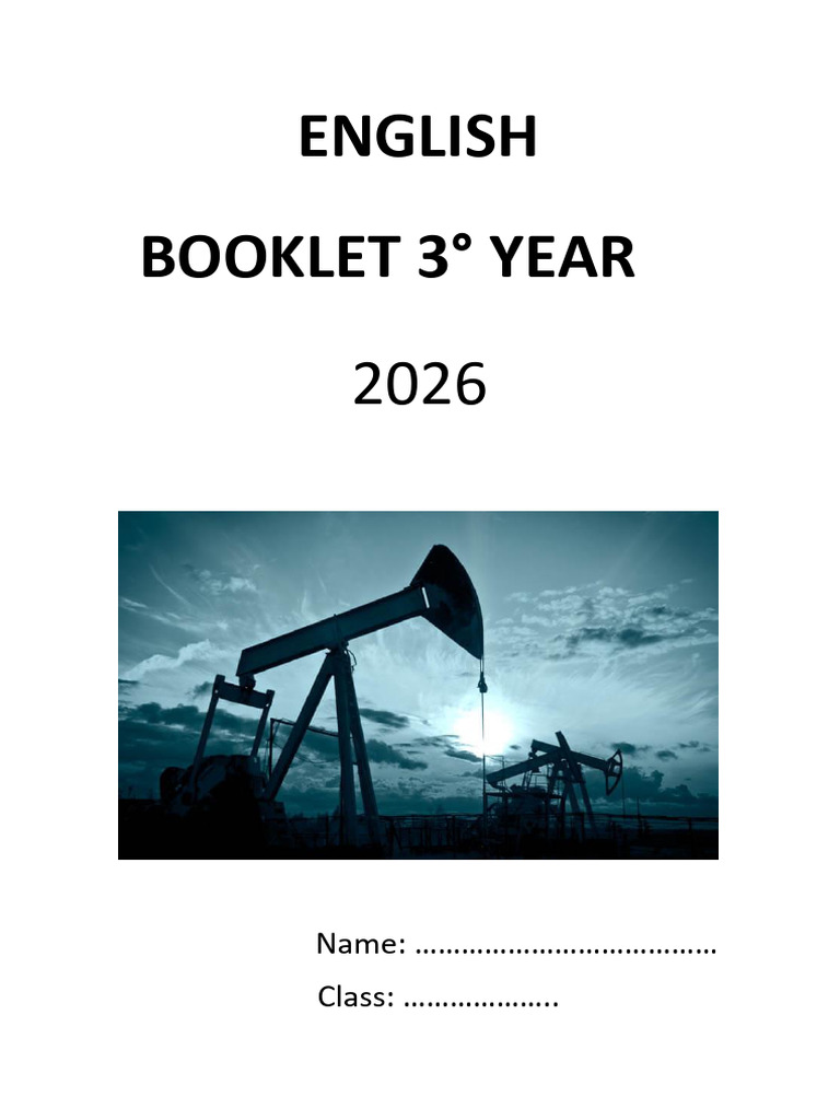 Booklet 3rd Year 2026 3ro Petroquimica - 260303 - 142526 | PDF | John ...