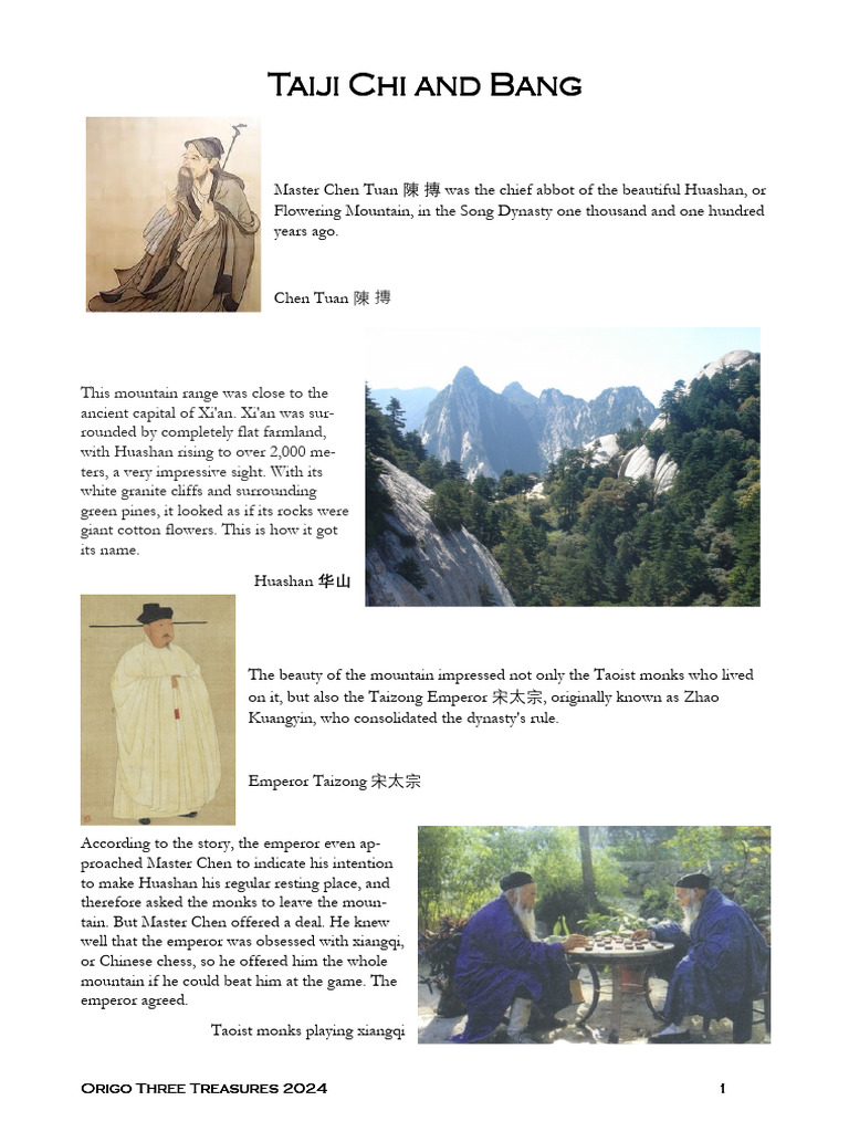 Taiji Chi and Bang Origins Origo Three Treasures | PDF | Qi