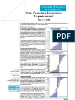 Panorama Económco Departamental - Enero 2011