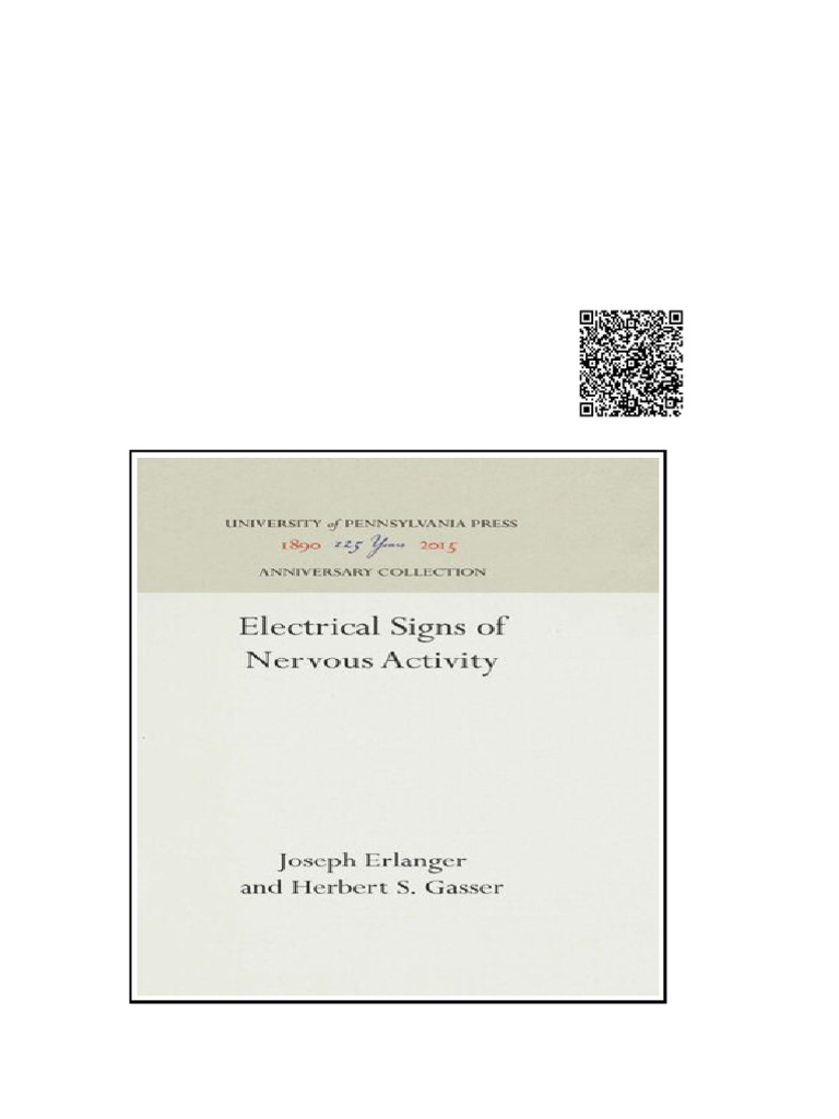 Electrical Signs of Nervous Activity Joseph Erlanger | PDF | United ...