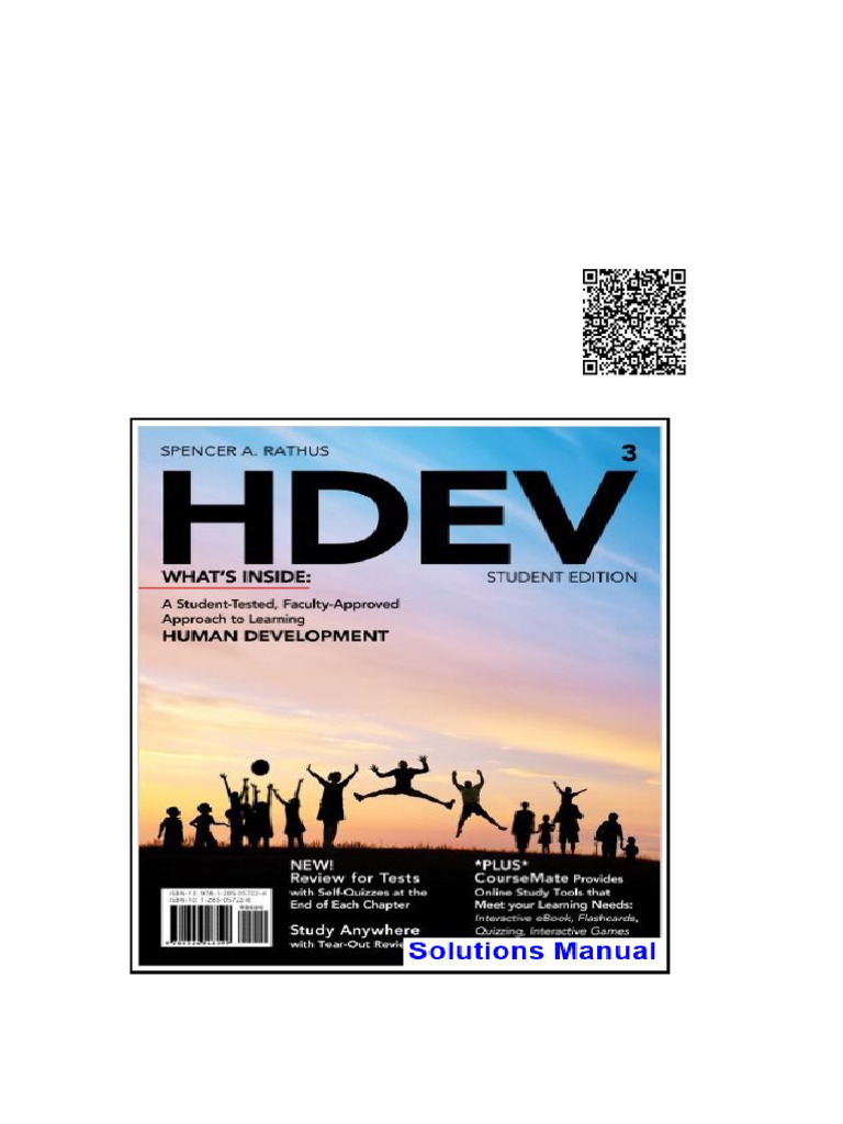 HDEV 3rd Edition Rathus Solutions Manual | PDF | Gender Studies | Gender