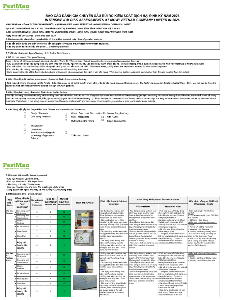 Intensive Ipm Risk Assessment 2026 | PDF