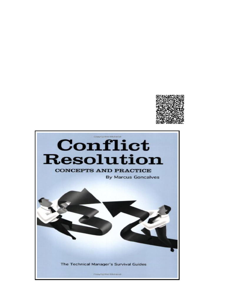 Conflict resolution concepts and practice 1st Edition Marcus Goncalves ...