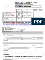 Singapore Red Cross Application Form