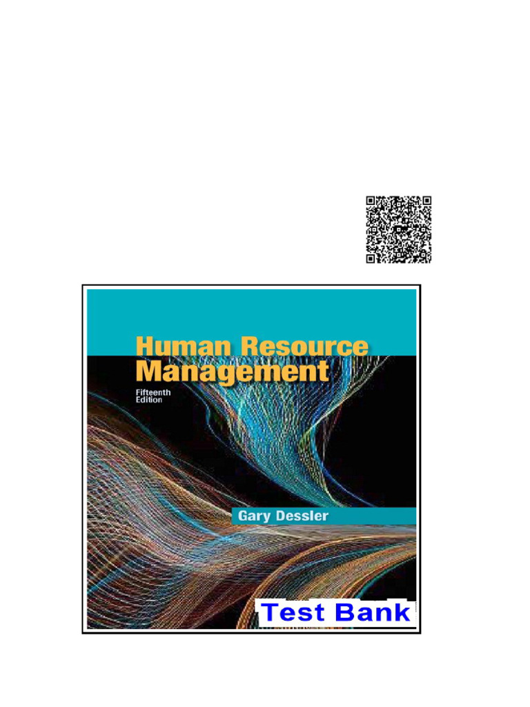 Human Resource Management 15th Edition Dessler Test Bank | PDF ...