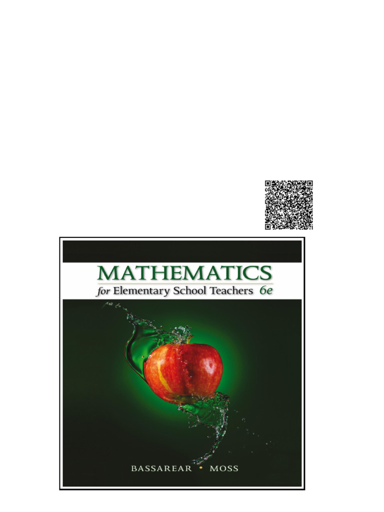 Mathematics For Elementary School Teachers 6th Edition by Tom Bassarear ...