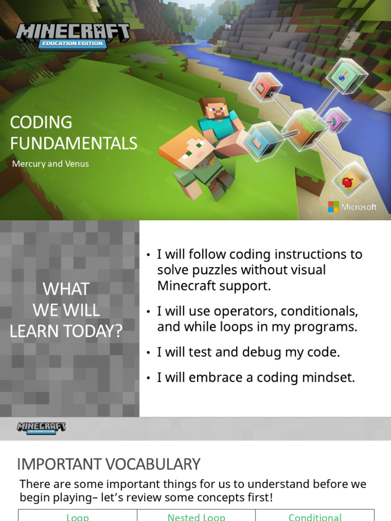 Coding Fundamentals Part 2 - Mercury and Venus - Presentation | PDF ...