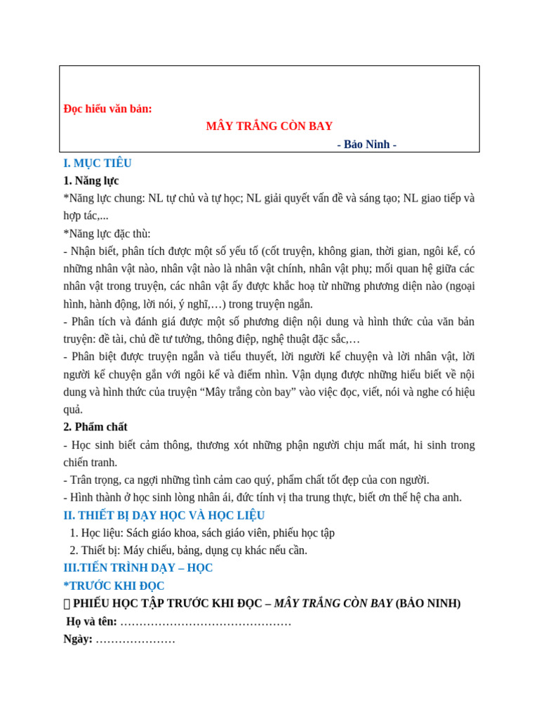 Đọc Hiểu Văn Bản | PDF