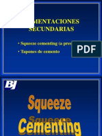 Cementaciones secundarias squeeze y métodos CT