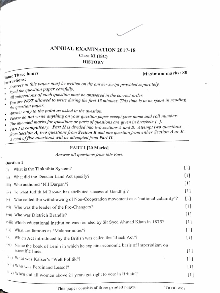 History Question Papers | PDF