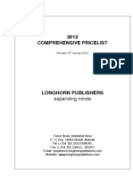 2012 Comprehensive Pricelist Longhorn