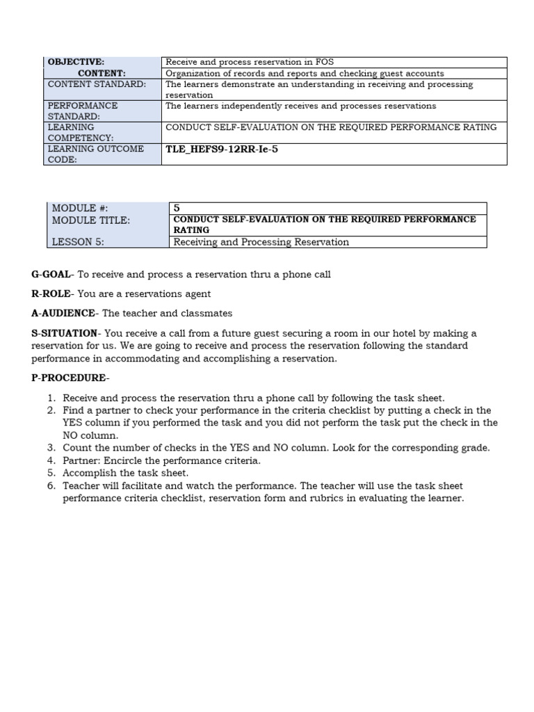 Performance Task Rubrics Grasps | PDF | Telephone Call