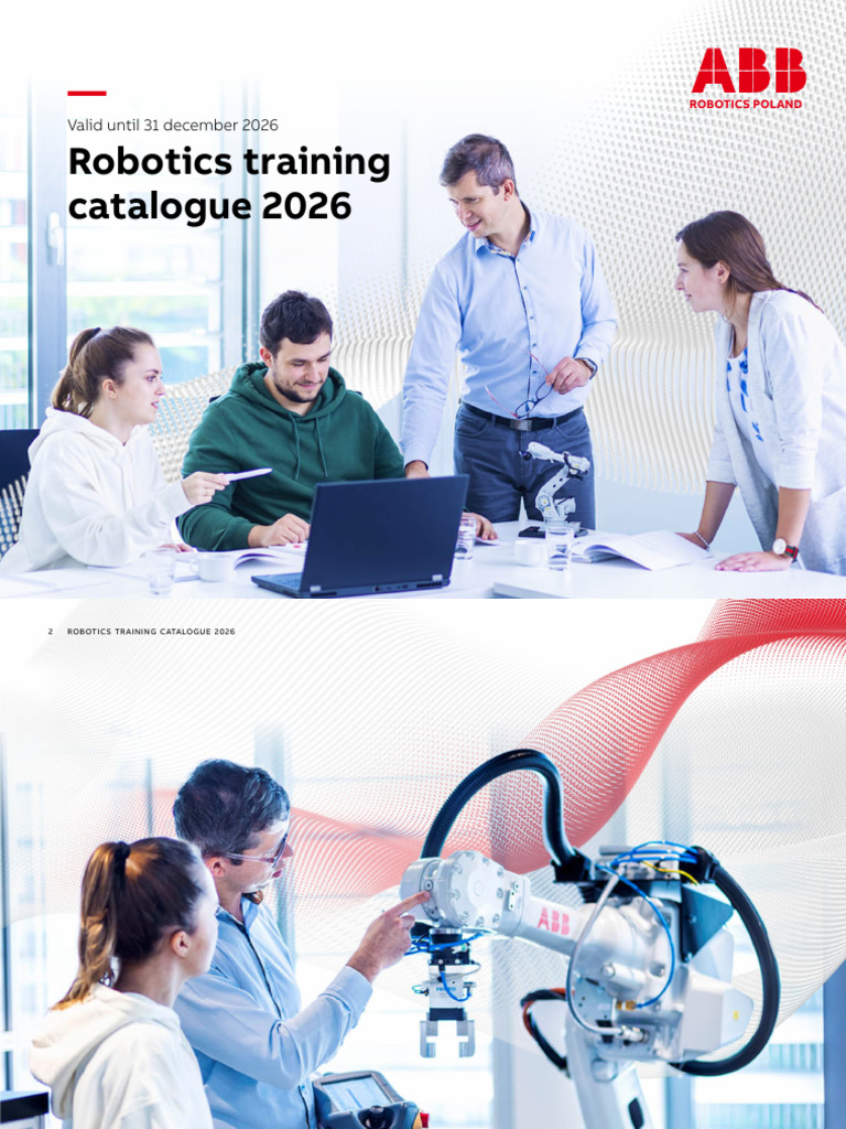 Robotics Training Catalogue 2026 | PDF